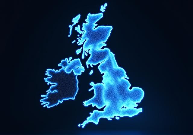 Map show casing our service coverage across UK and Ireland