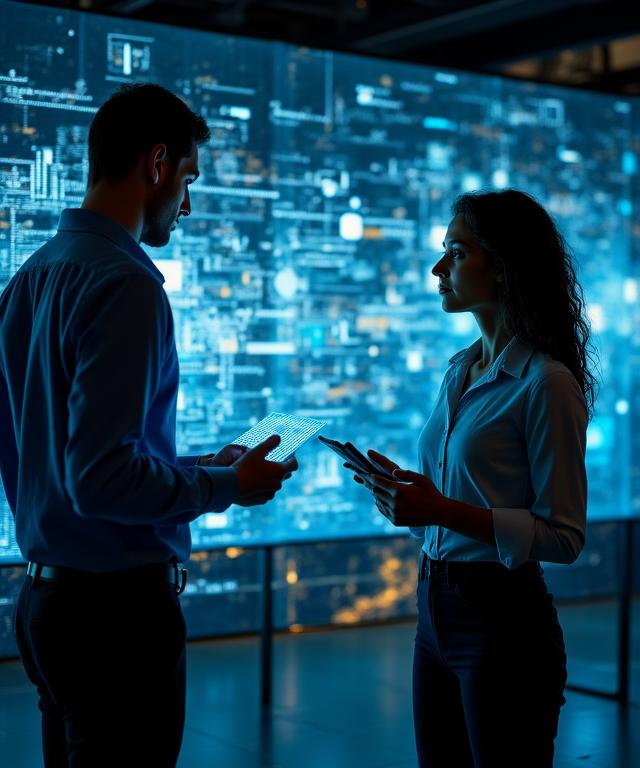 Mathelix Analytics team collaborating in a modern office