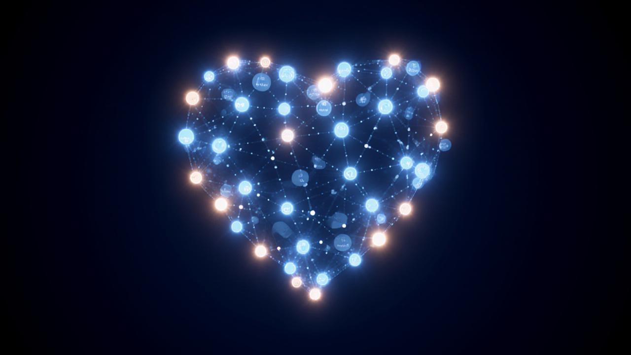 Futuristic mathematical visualization of medical data streams