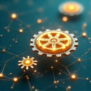 Abstract clockwork visualization of climate data